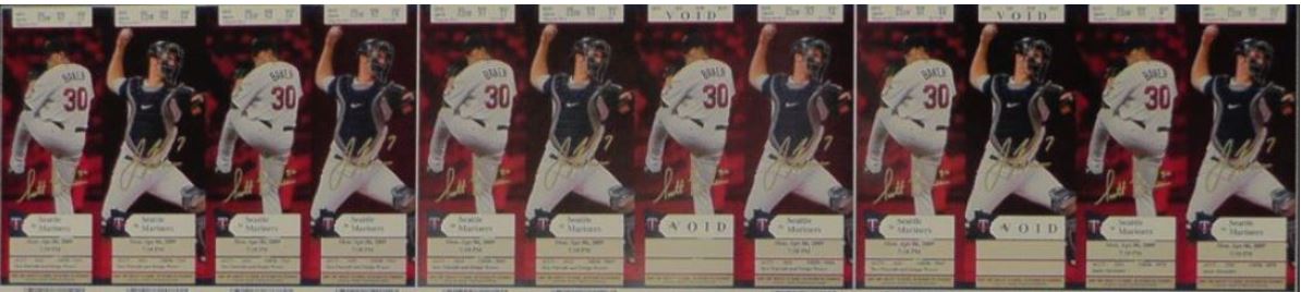 Farbige Tickets. Jetzt Tintenstrahldrucker mit 600x1200 dpi