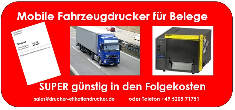 Mobile Thermotransferdrucker mit bester Auflösung als Belegdrucker