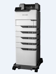 Preiswerte e-Commerce-Drucker. Solid 52A4 sind kontrollierbare Beleg- und Etikettendrucker am Falz-Automaten